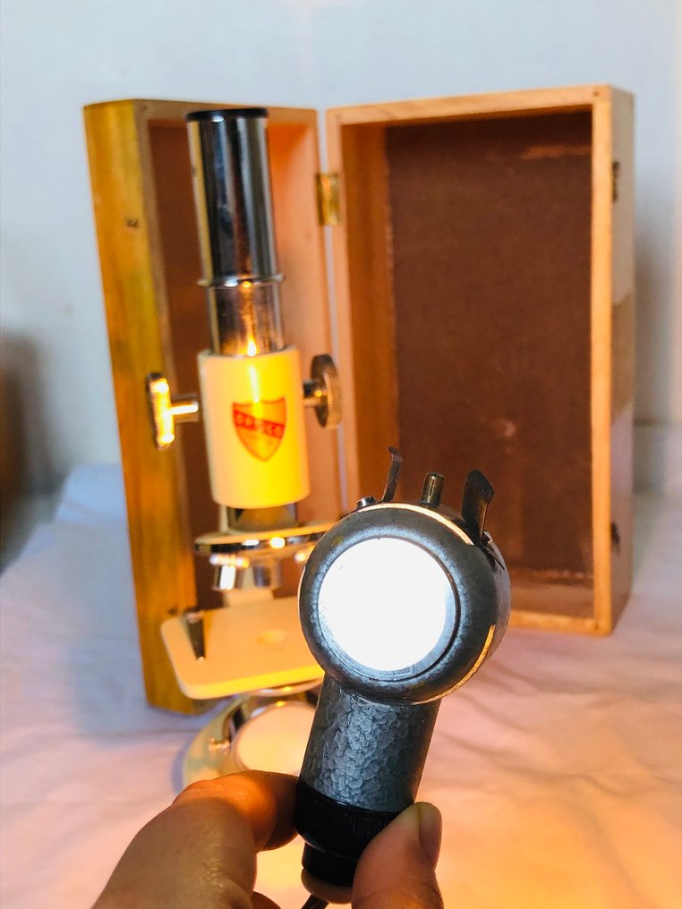 显微镜 - 1950-1960 - 法国 - ancien Optico Paris #4.3