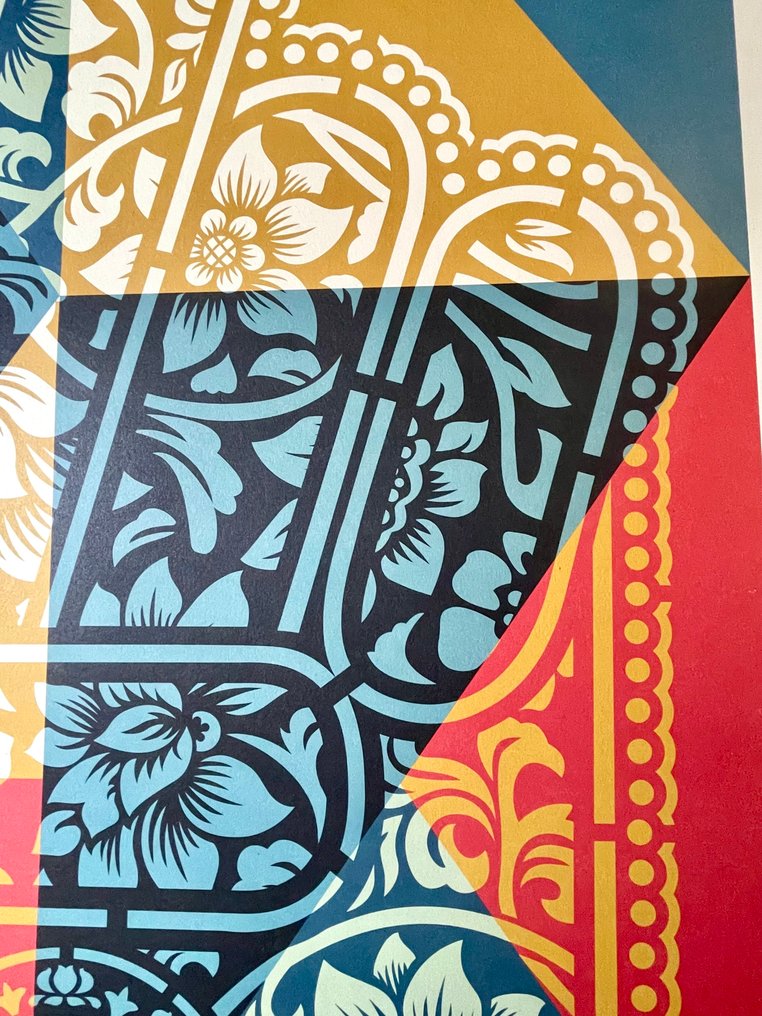 Shepard Fairey (OBEY) - "Peace Fingers" Signed Lithograph. #2.1