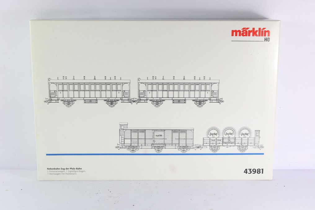 Märklin H0 - 43981 - Set di vagoni merci di modellini di treni (1) - Set di quattro vagoni - Pfälzische Nebenbahn #1.0