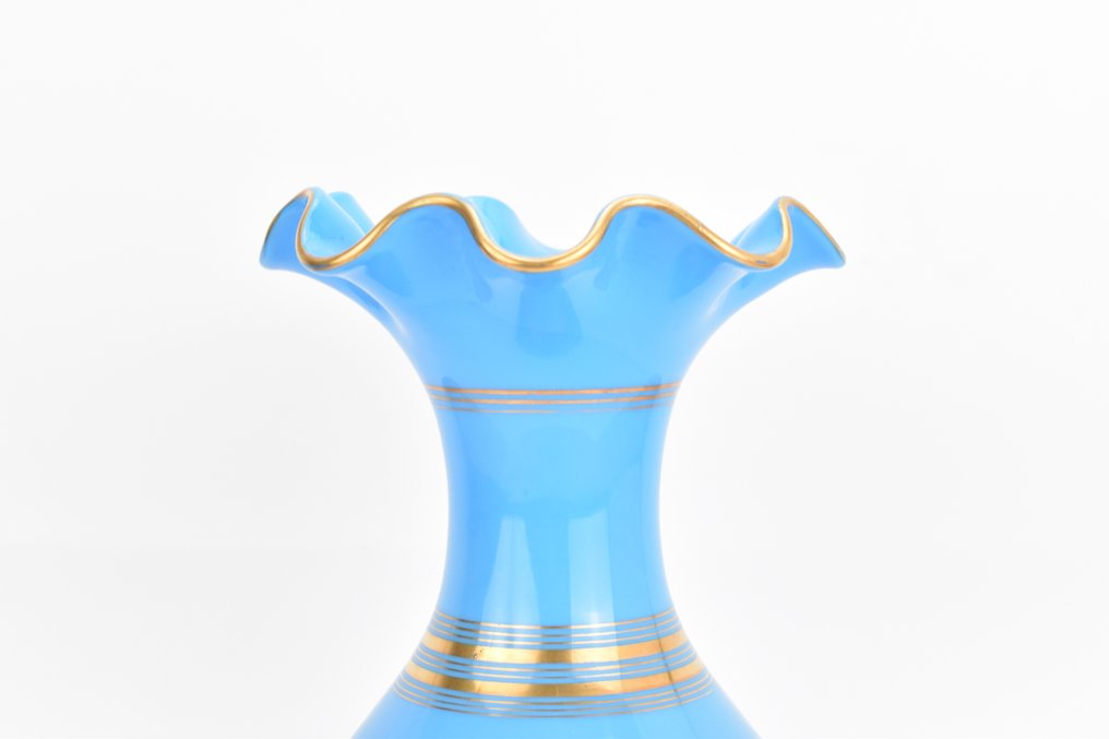 Βάζο (2) - Γυαλί οπαλίνης - Ζεύγος Opaline Baccarat #4.3