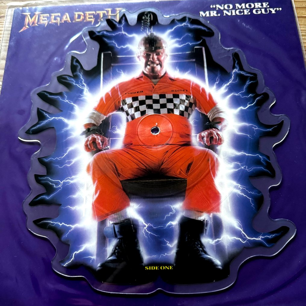Megadeth - No More Mr. Nice Guy - rare UK Picturedisc - Disco de vinil - Disco com imagem - 1989 #3.2