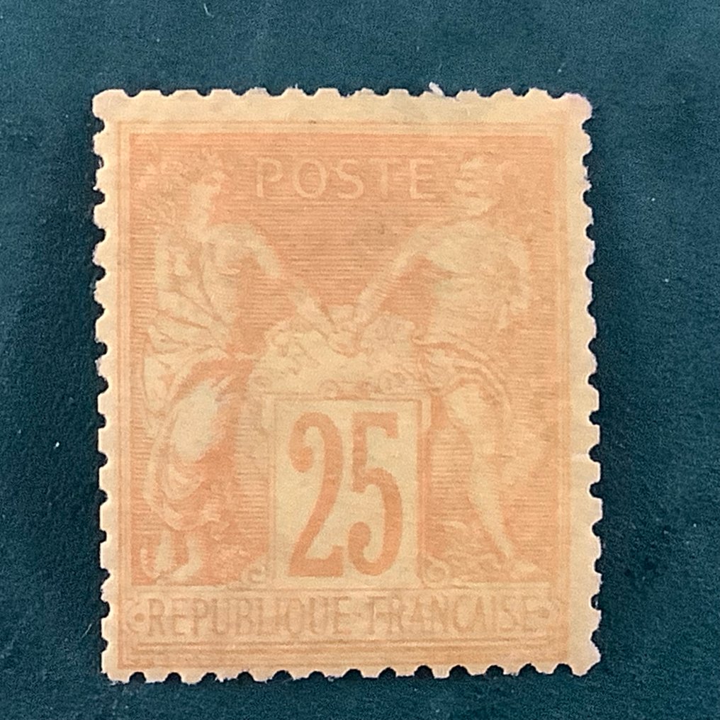 Frankrig 1879 - 25 cent Sage type II - Yvert 92 #3.2