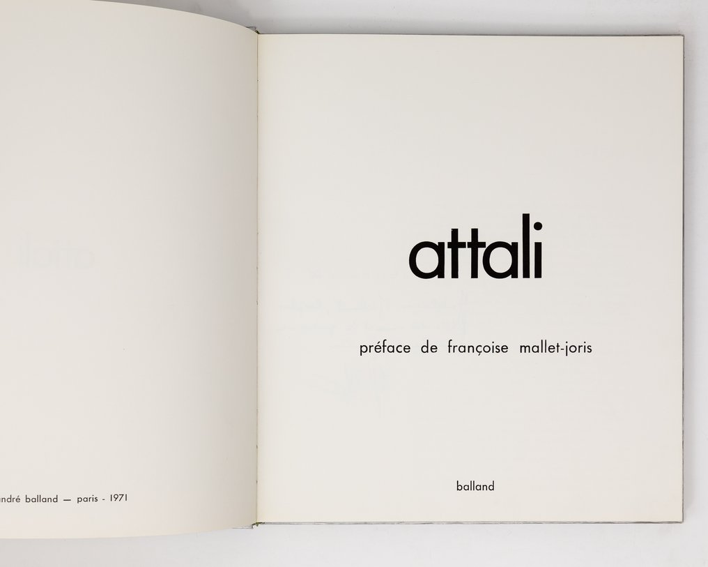 Marc Attali - ATTALI [ avec 1 photo originale + bel envoi] - 1971 #2.1