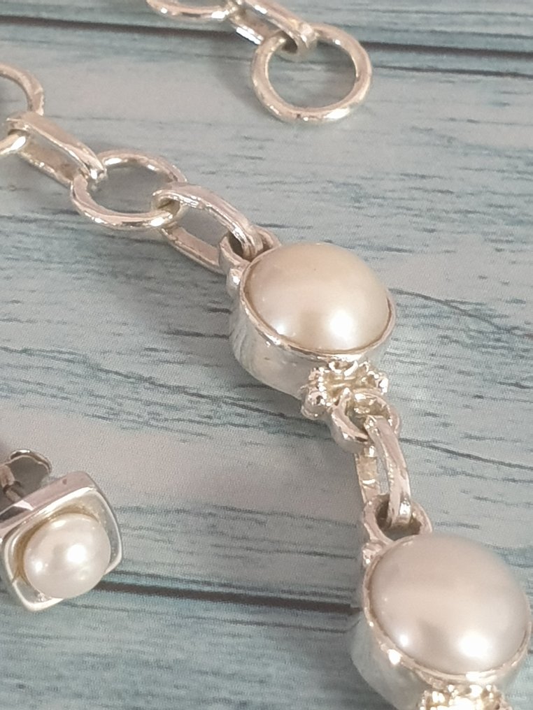 Argint, Perla - Set de bijuterii din 2 piese #4.3