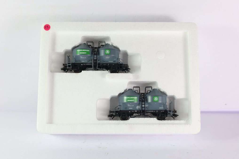 Märklin H0轨 - 46612 - 模型火车货车组 (1) - 筒仓货车套装“Heidelberger Zement” - DB #2.1