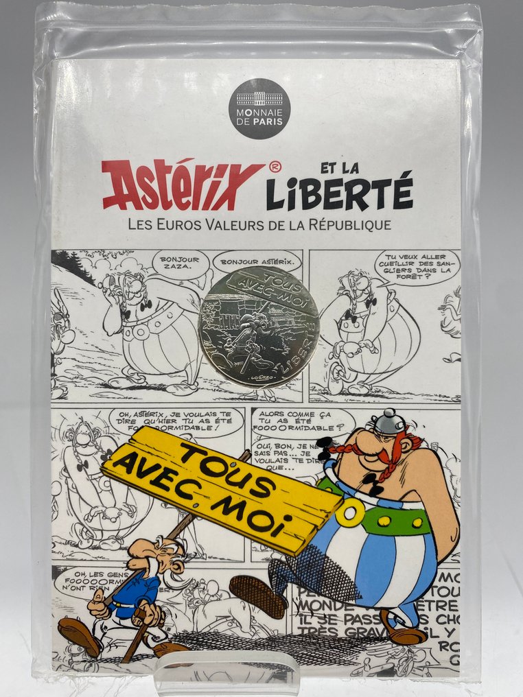 Astérix - 8 Collezione completa di Pièces Astérix e la Liberté - Monnaie de Paris - 2015 #3.2