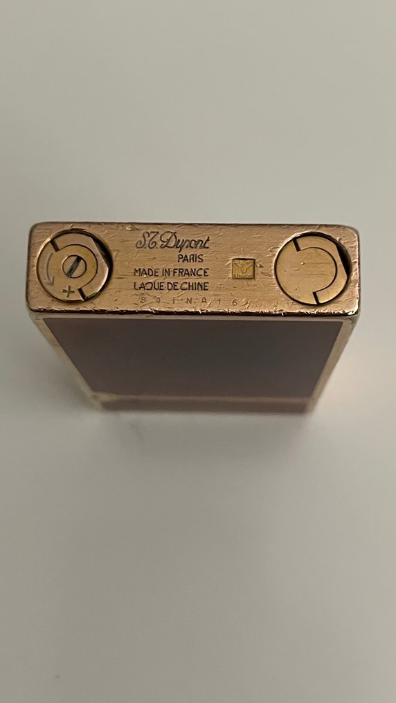 S.T. Dupont - Line 2 - Αναπτήρας τσέπης - Gold plated, Λακ ντε Σιν #4.3