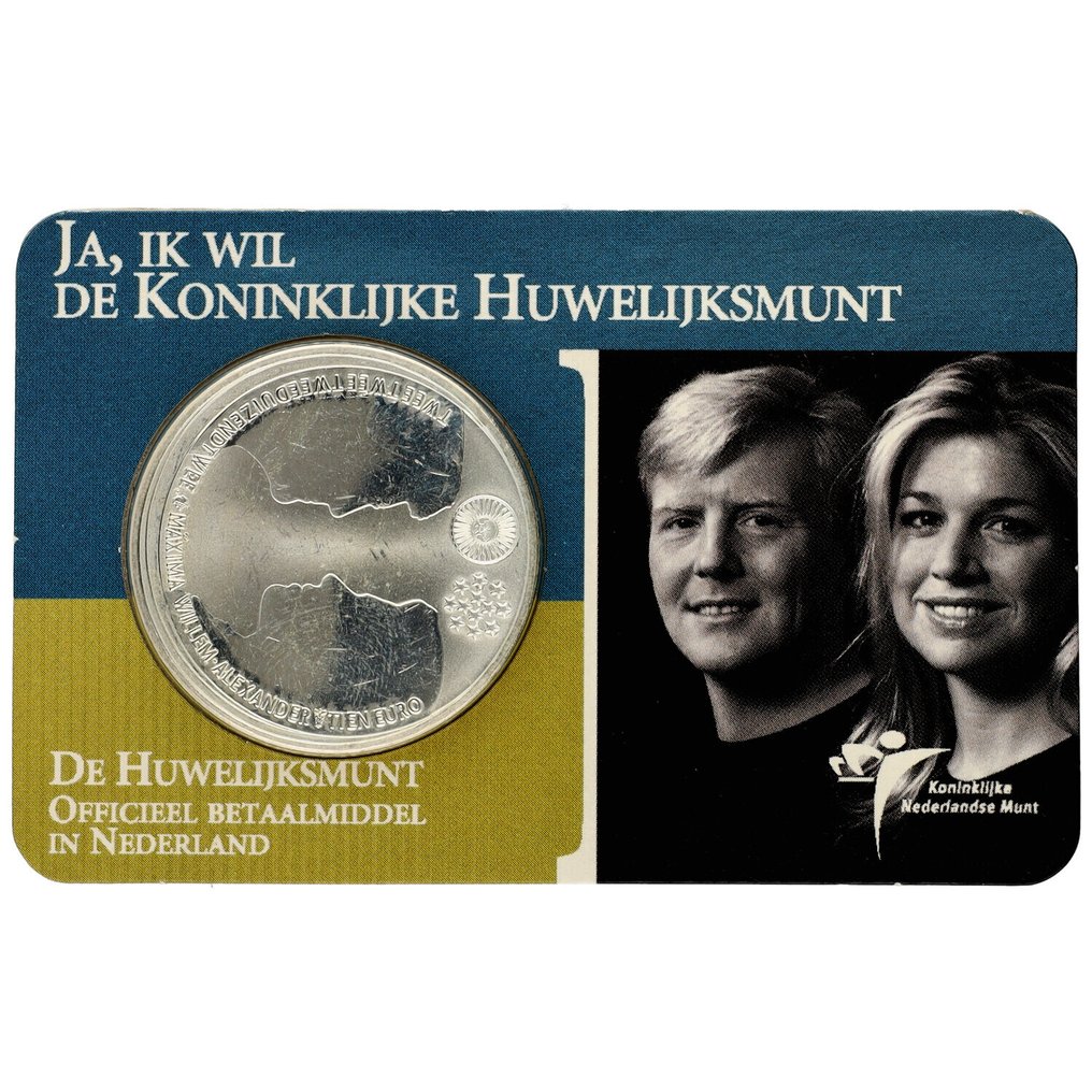 Ολλανδία. 10 Euro 2002 "Coincard Huwelijksmunt"  (χωρίς τιμή ασφαλείας) #1.0