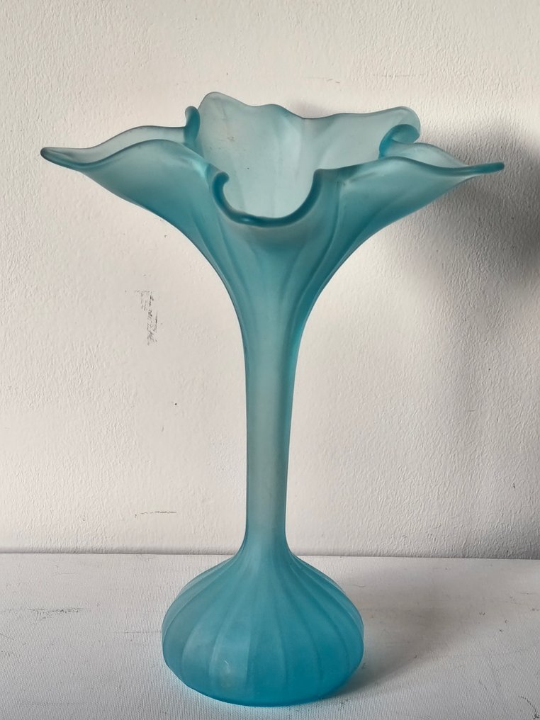 Vase soliflore en verre dépoli effet givré - Vază pentru o singură floare - Sticlă mată - Vase soliflore #1.0