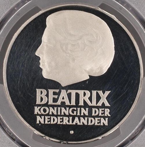 Netherlands. Beatrix. 50 Gulden 1982 PR64 DCAM  (No Reserve Price) #2.1