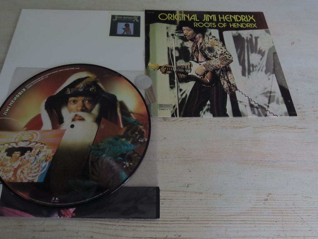 The Jimi Hendrix Experience - Nice lot with 3 records of the great Jimi Hendrix, 1 rare Picture Disc - Multiple titles - LP Box set - Stereo, Various pressings (see description) - 2017 #1.0