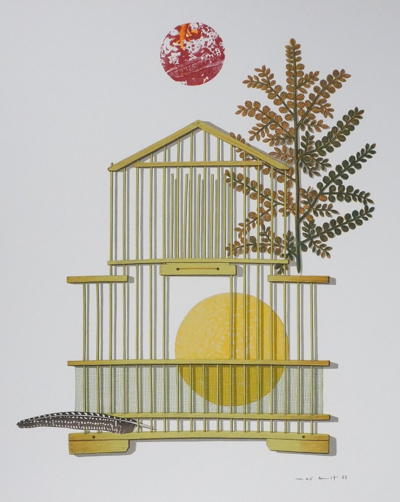 Max Ernst (1891-1976) - Soleil dans la cage dorée #1.0