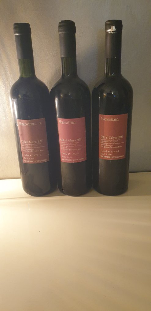 1997 , 1998 & 1999 Silvia Imparato, Montevetrano - 坎帕尼亚 - 3 Bottles (0.75L) #2.1