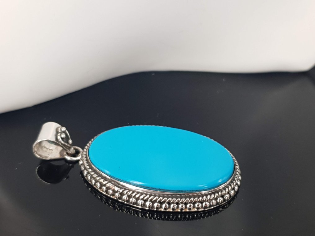 Φυσική Τουρκουάζ λίθος Sleeping Beauty / Δωρεάν αποστολή - Κρεμαστό κόσμημα #1.0