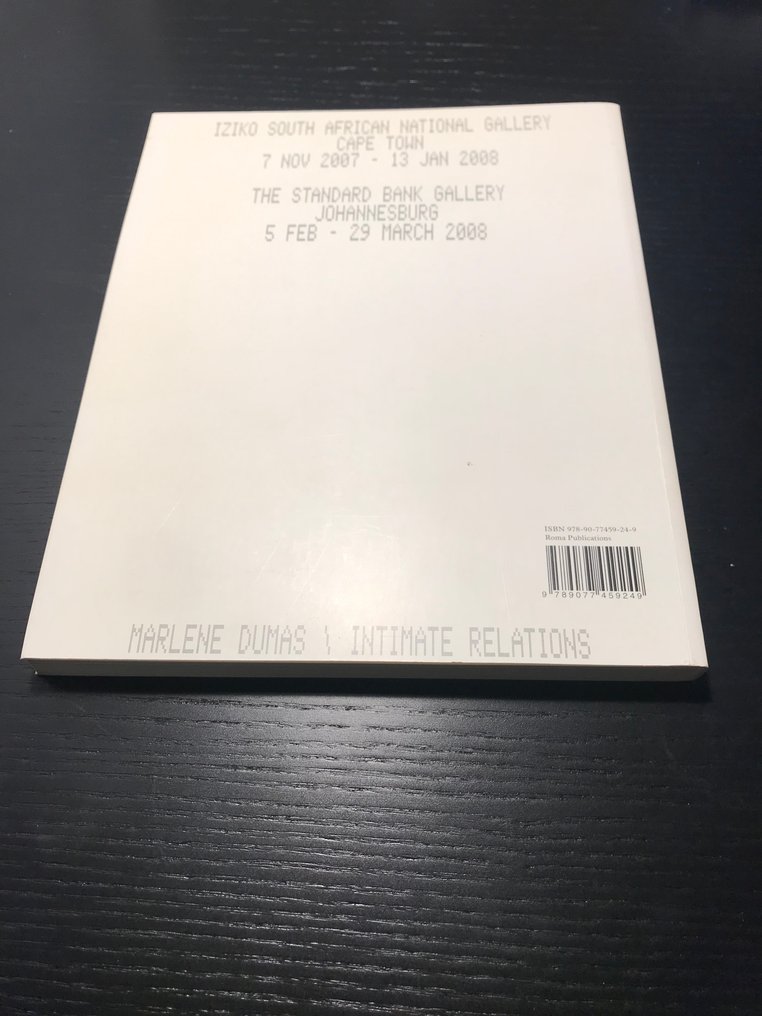 Signed; Marlene Dumas - Intimate Relations [with dedication] - 2007 #4.3