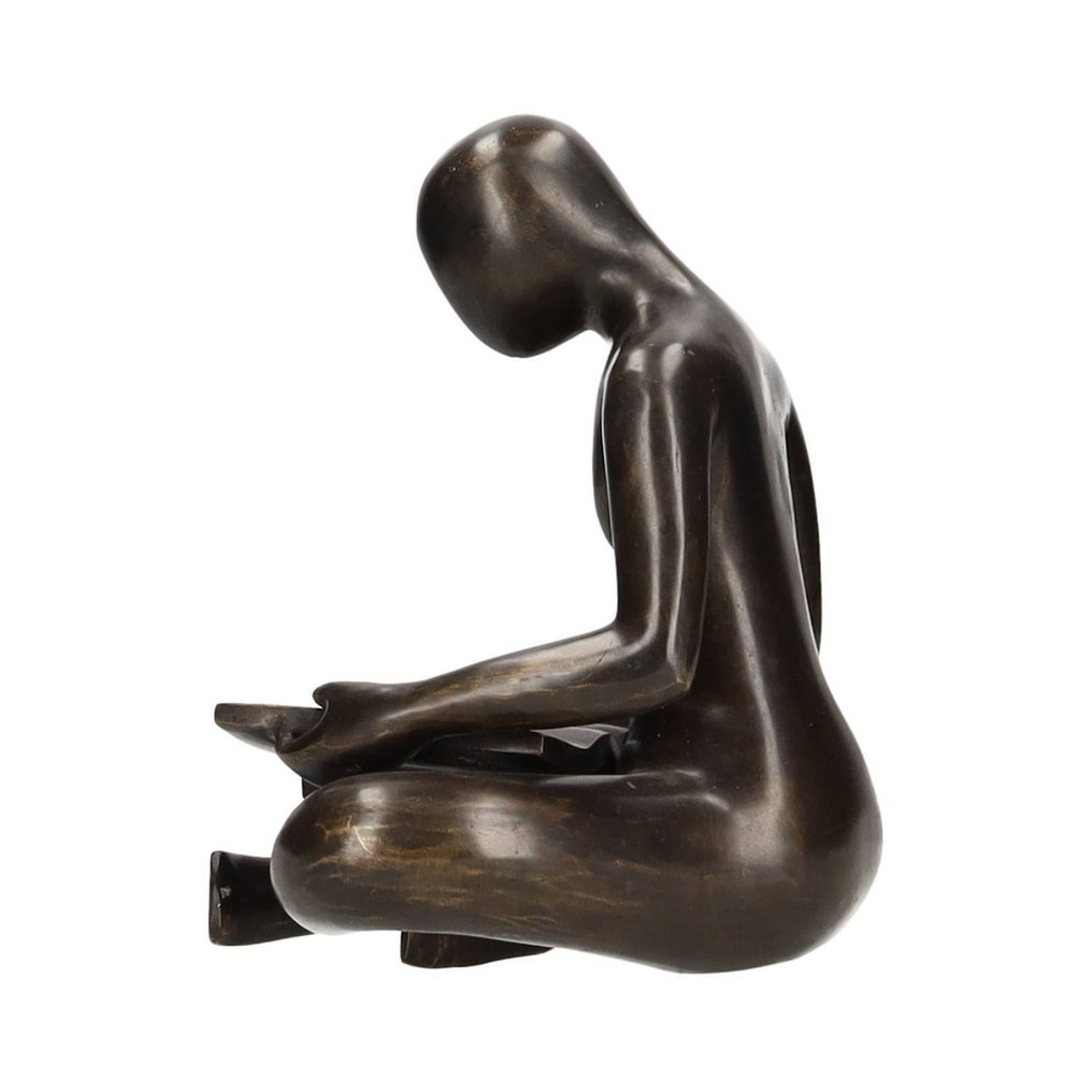 Statuetta - Man reads book - Bronzo #3.2