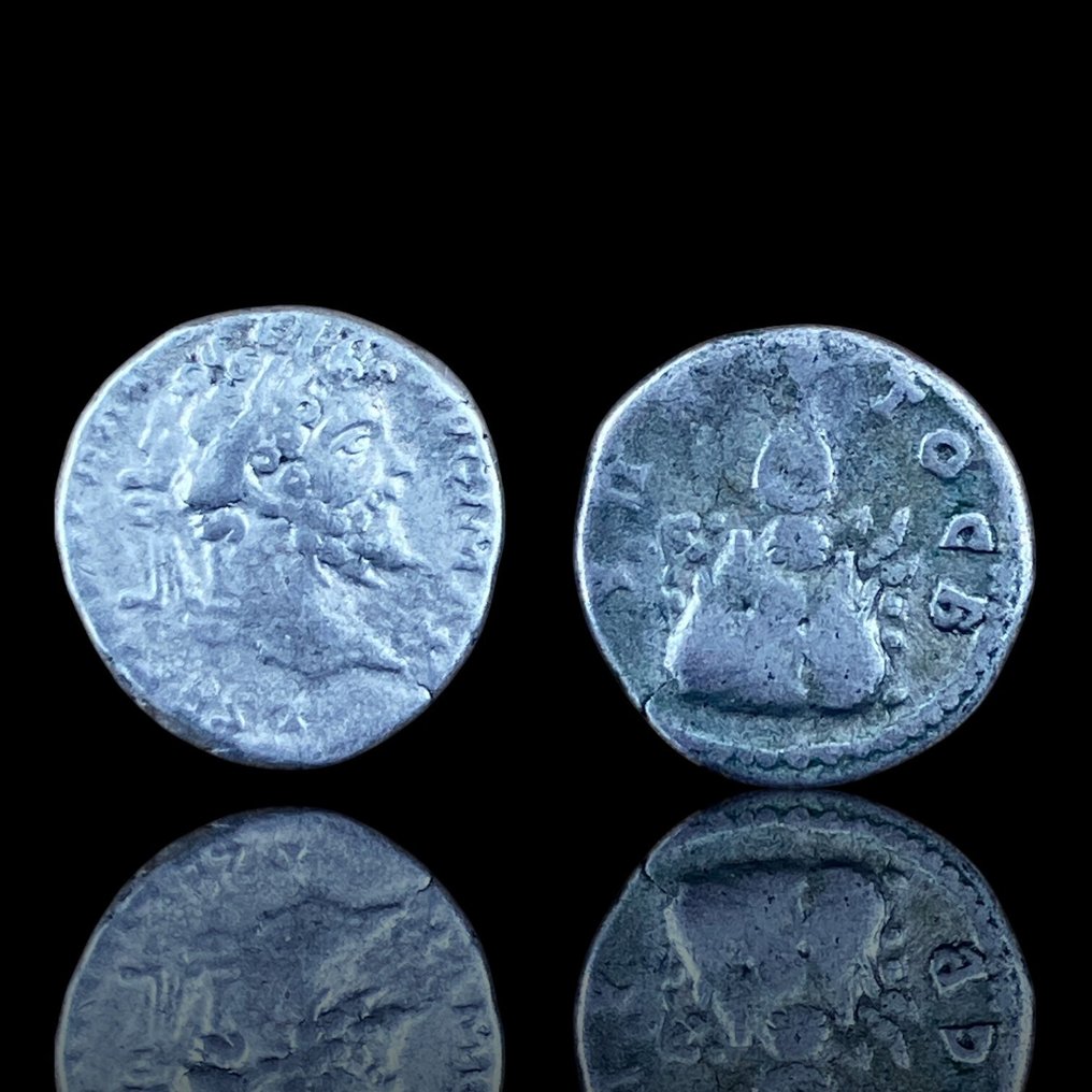 Ρωμαϊκή Αυτοκρατορία Lote de 2 Denários (Septimo Severo e Antonino Pio)  (χωρίς τιμή ασφαλείας) #1.0