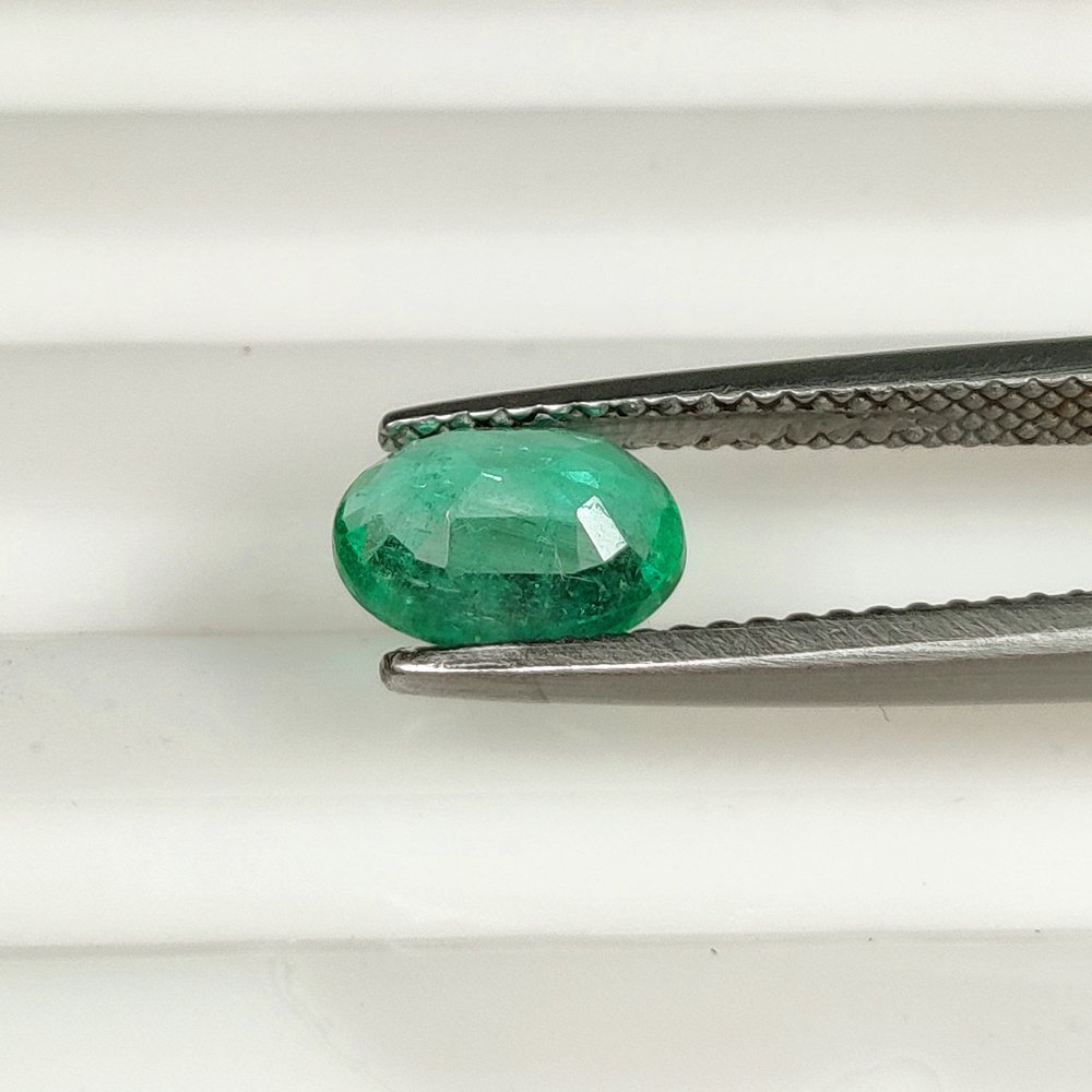 χωρίς τιμή ασφαλείας - 1 pcs Πράσινο Σμαράγδι - 1.11 ct - International Gemological Institute (IGI) - Top Luster - Μικρό Λάδι #3.2