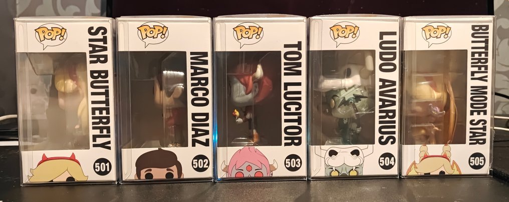 Funko  - Funko Pop Star Butterfly, Marco Diaz, Tom Lucitor, Ludo Avarius, Butterfly Mode Star - 2010-2020 - Î—Î Î‘ #1.0
