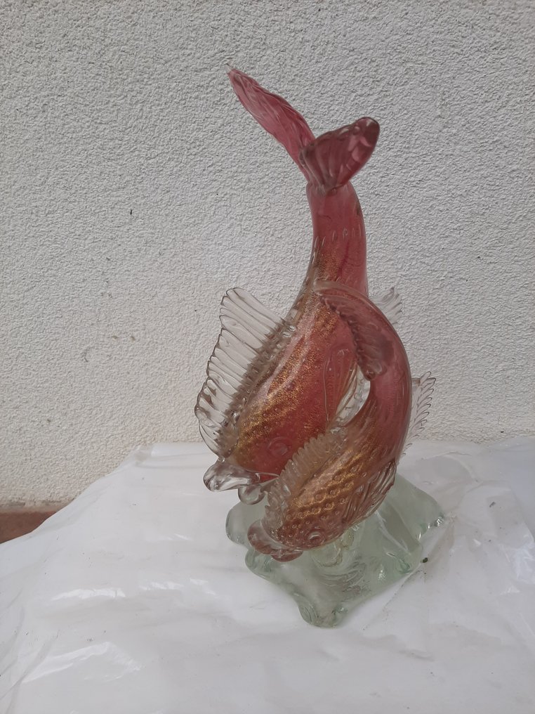 餐桌中央装饰 - 穆拉诺玻璃 - 双鱼座在沉浸中 #1.0