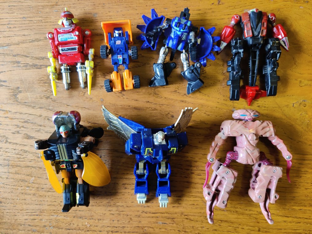 Bandai - Action-figur Transformers - Ulysse 31/Huffer truck/Gobots/Rock lords saberstone - 1980-1990 #1.0