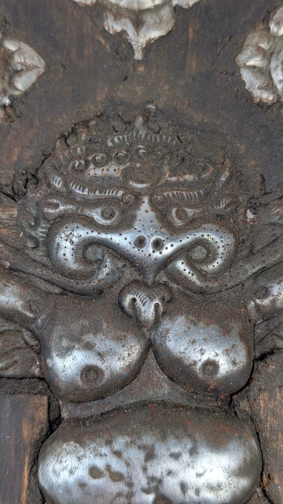 Buddhistic objects - solid wood / low silver content / leather / etc. - 1970-1980 - handmade #2.1