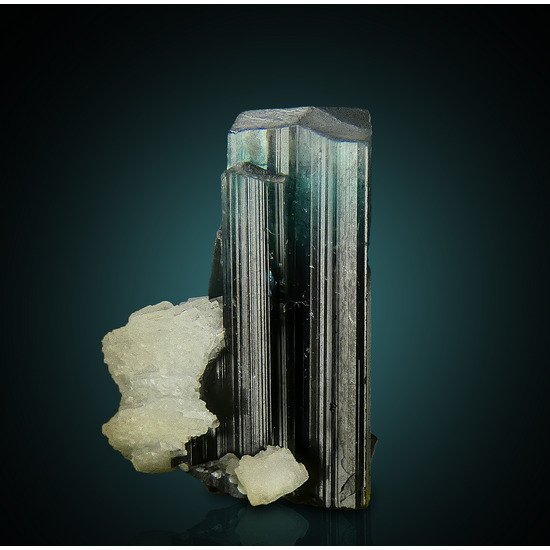 Tourmaline Crystal on matrix - Height: 19 mm - Width: 14 mm- 55 g #1.0