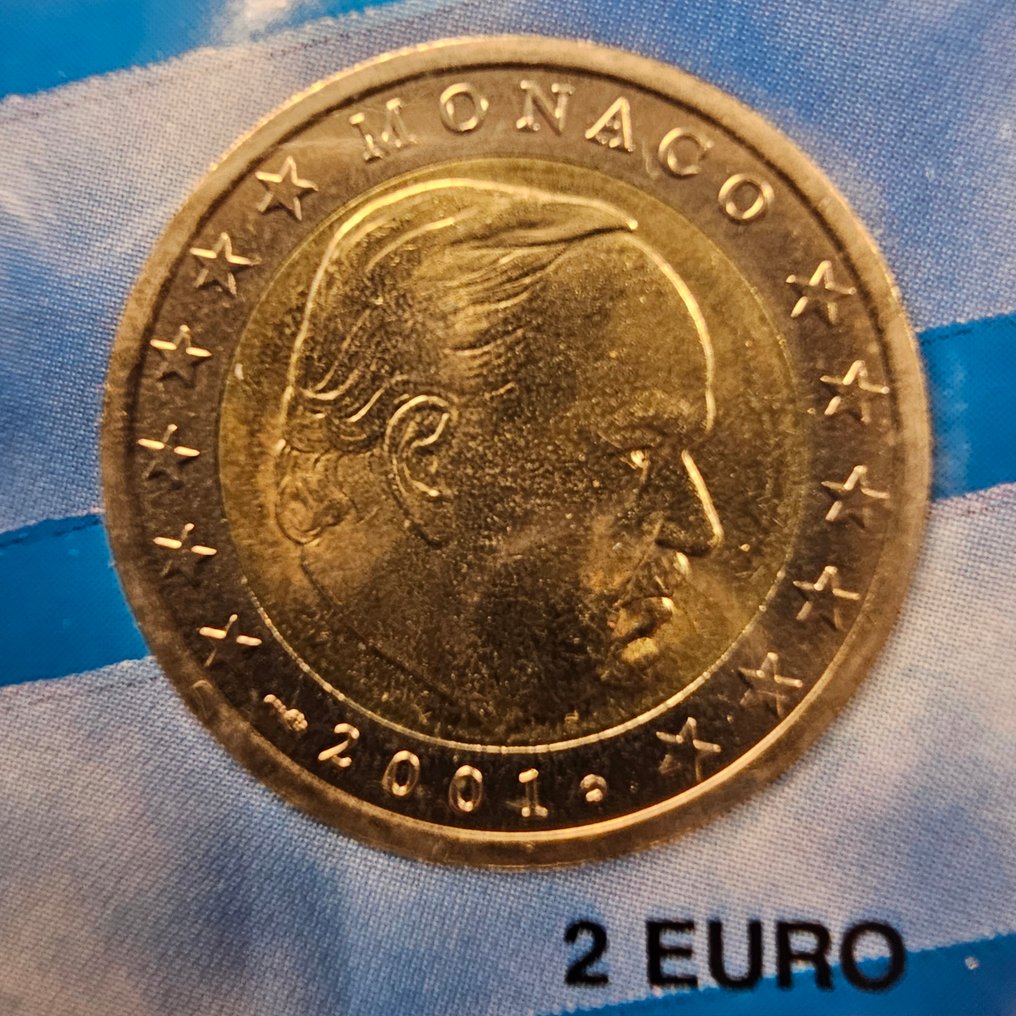 Monaco. Series 1 Cent - 2 Euro 2001 (No reserve price) #2.1
