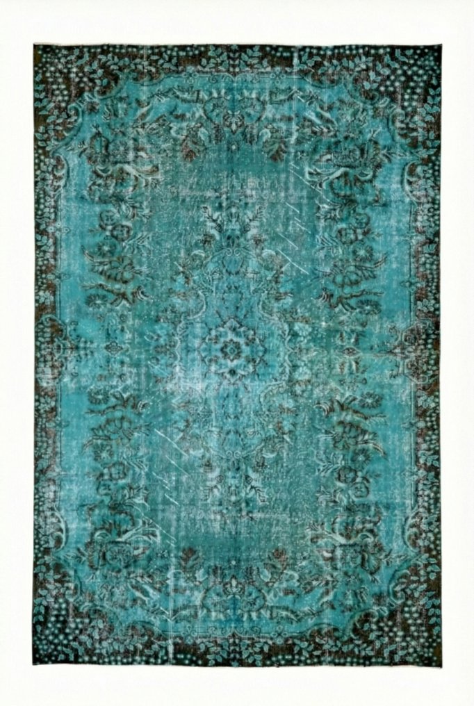 Turquoise vintage - Tapis - 275 cm - 170 cm - avec certificat #1.0