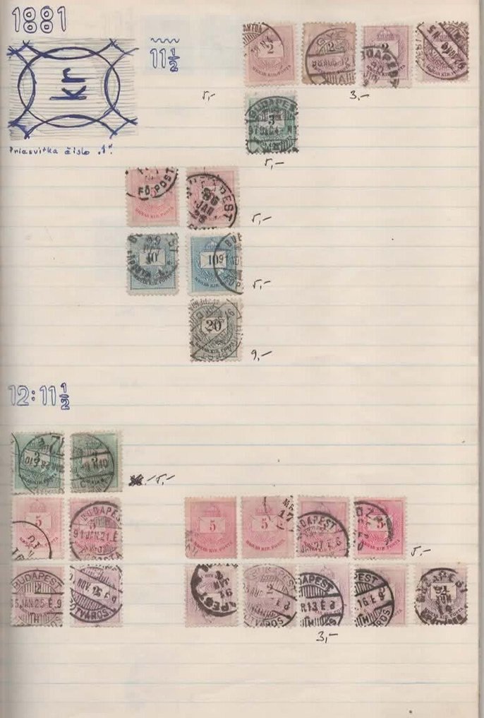 Hongrie 1881/1959 - collection ancienne de timbres #1.0