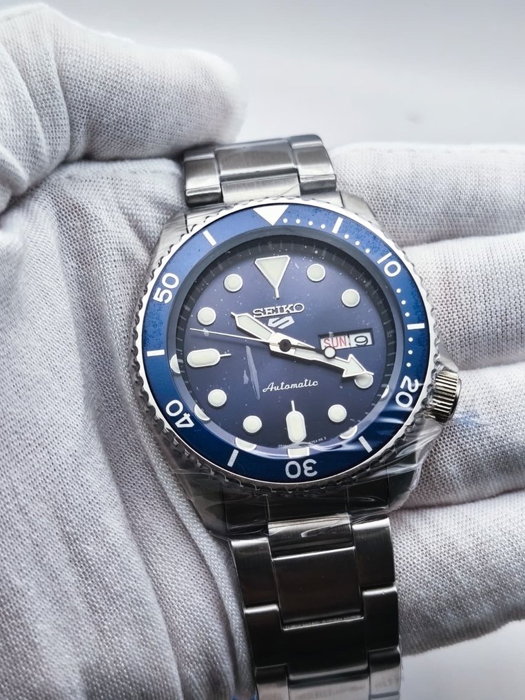Seiko - Seiko 5 Automatic Day-Date - χωρίς τιμή ασφαλείας - "Blue Dial" - SRPD51 - "NEW" - Άνδρες - 2000-2010 #1.0