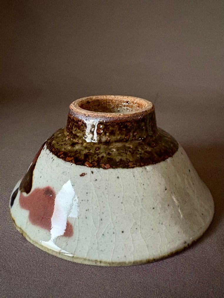 Toshitaka Kawai - 碗 (6) - Chomon Meshiwan - 陶瓷 - 鸟图案米饭碗 #4.3