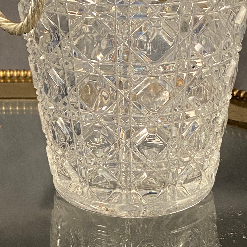 Royal Cristal Rock - Ice bucket - Rock crystal, with original pin (Italy from the 1960s/70s) #3.2