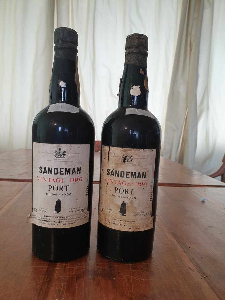 1967 Sandeman - Vintage Port - Butelkowane w 1969 - Douro - 2 Butelki (0,75l) #1.0
