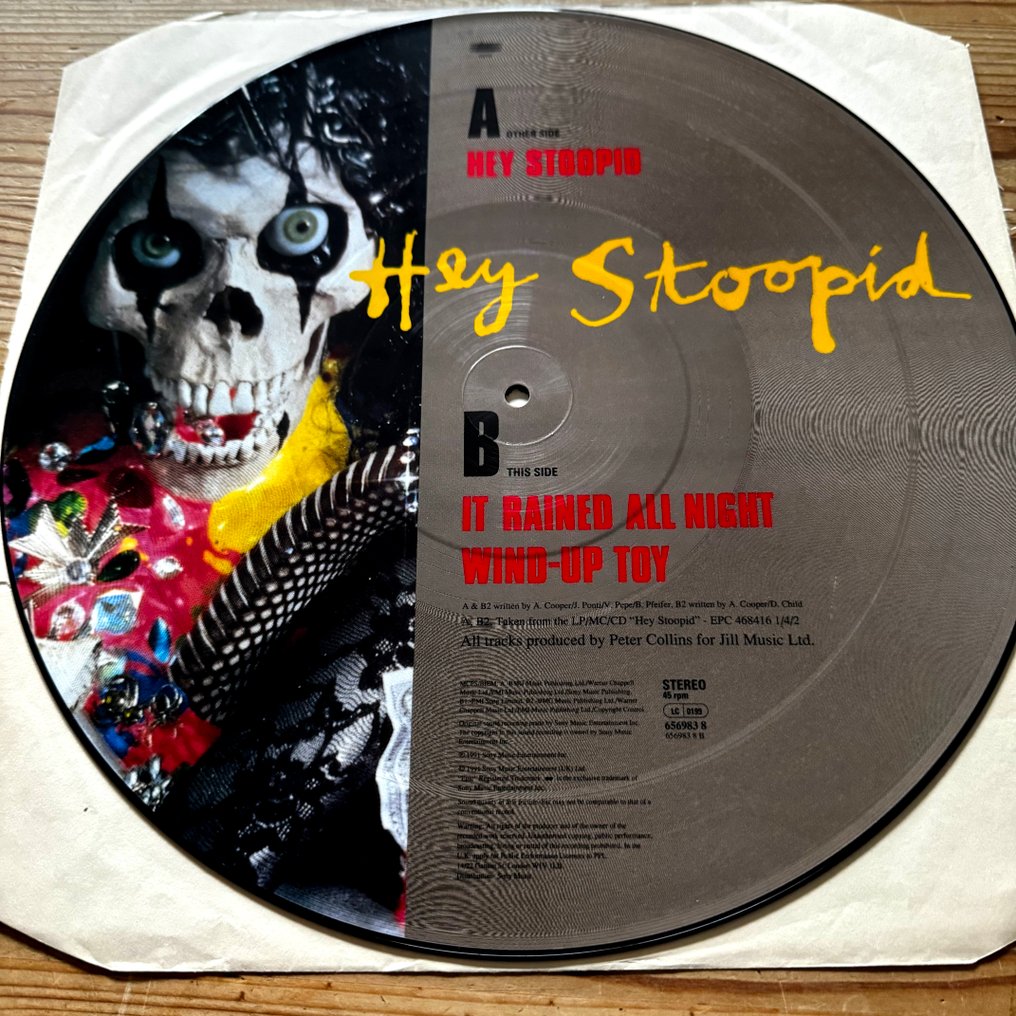 Alice Cooper - Hey Stoopid [picture disc] - LP - Disco com imagem - 1991 #2.1