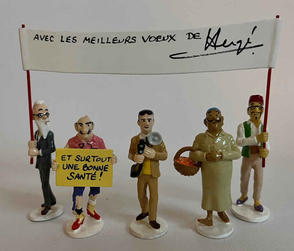 Carte de Voeux - Tintin - 5 Figurines - Série 5 #1.0
