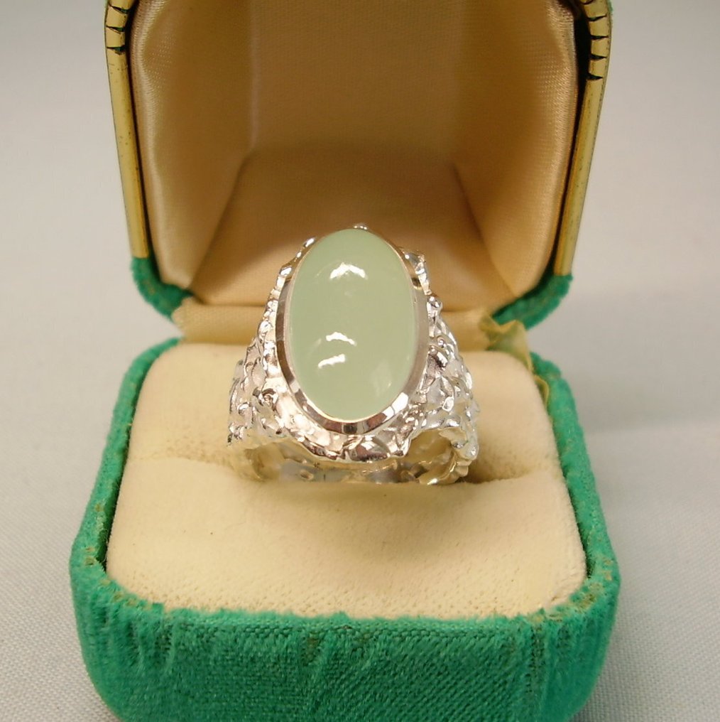 Ingen mindstepris - Ring Sølv - 14.00ct. tw. Akvamarin - Guldsmedearbejde #1.0