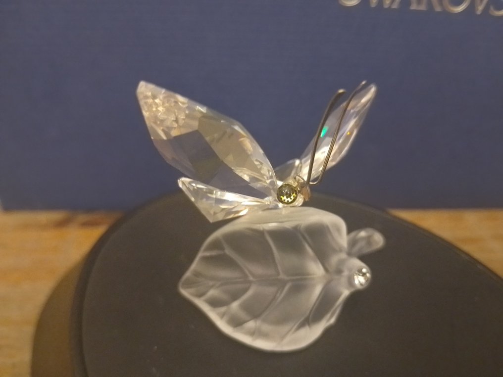 Swarovski - Αγαλματίδιο - Butterfly on Leaf - 182920 - Boxed + Certificate - Κρύσταλλο #3.2