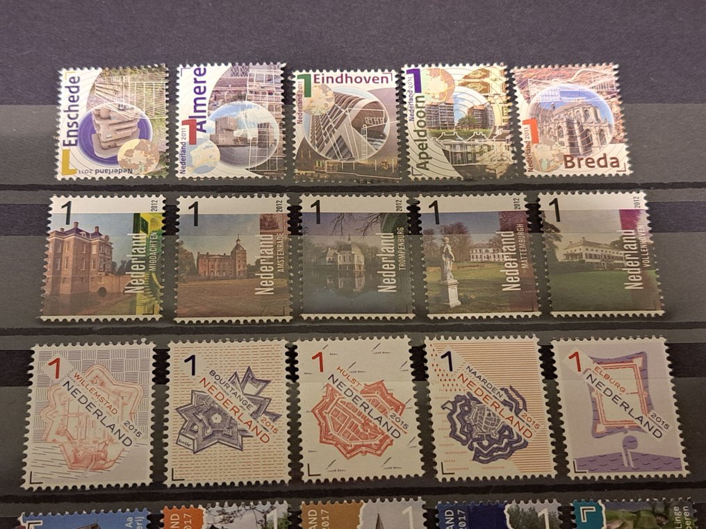 Netherlands 2011/2019 - Collection of 6 mint postage series Mooi Nederland from 2011 to 2019. #1.0