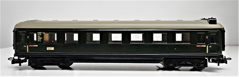Märklin H0 - 346/1BS (4007) - Modeltog passagervogn (1) - Langdistancebus (Schürzenwagen) - DB #4.3