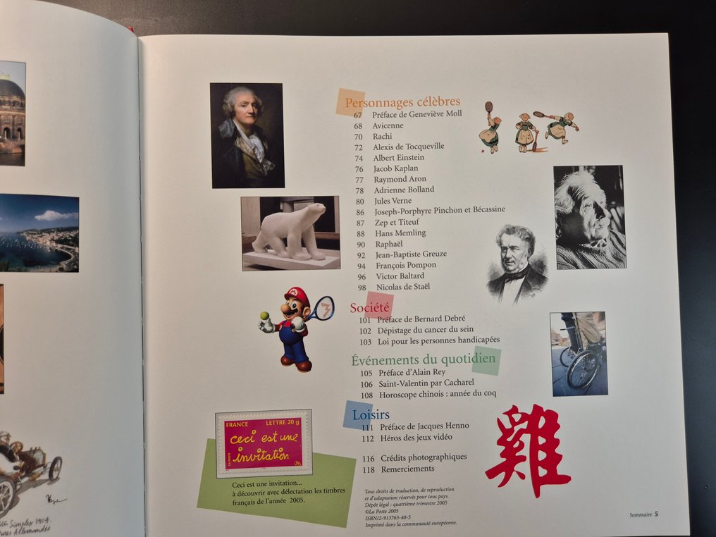 França 2005 - O Livro do selo em sua caixa com blocos e selos novos. Qualidade muito boa. - Yvert #3.2