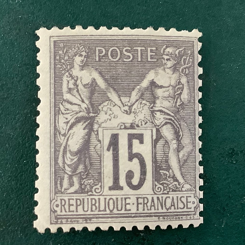 Francia 1876 - 15 cent Sage type II - Yvert 77 #1.0