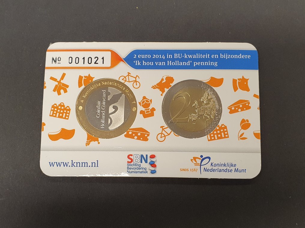 Netherlands. Collectie van 14 coincards + HCF Penning 2014-2025 #2.1