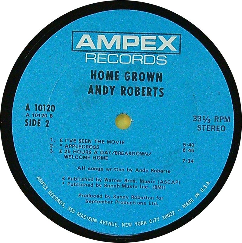 Andy Roberts, Ian Matthews, Roy Harper - 多位藝術家 - 1. Home Grown 2. Tigers Will Survive 3. Bullinamingvase - 多個標題 - LP 專輯(多個) - 第一批 模壓雷射唱片 - 1971 #4.3