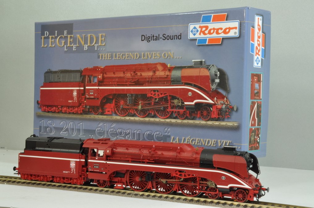Roco H0 - 63203 - Locomotivă cu abur pe cărbuni (1) - Locomotivă cu aburi 18 201 - DB-AG #1.0
