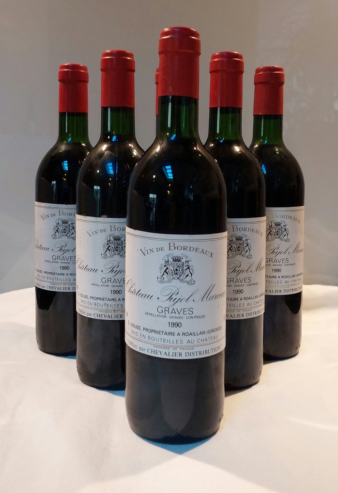1990 Chateau Pujol Marceau - 格拉夫酒 Graves - 6 瓶 (0.75L) #1.0