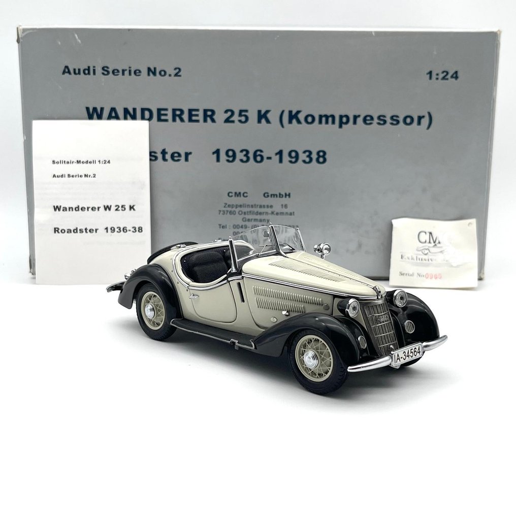 CMC 1:24 - Modellauto - Wanderer 25 K Roadster - 1936-38 #2.1