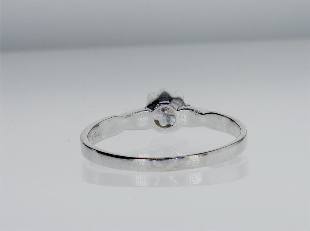 戒指 - 18 克拉 白金 -  0.30ct. tw. 鉆石 (天然) - R00077 #2.1