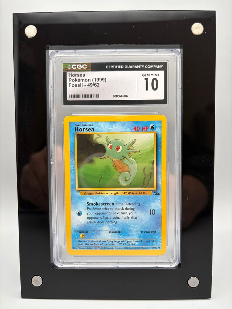Pokémon Graded card - Horsea - CGC 10 - WOTC - Fossil #1.0
