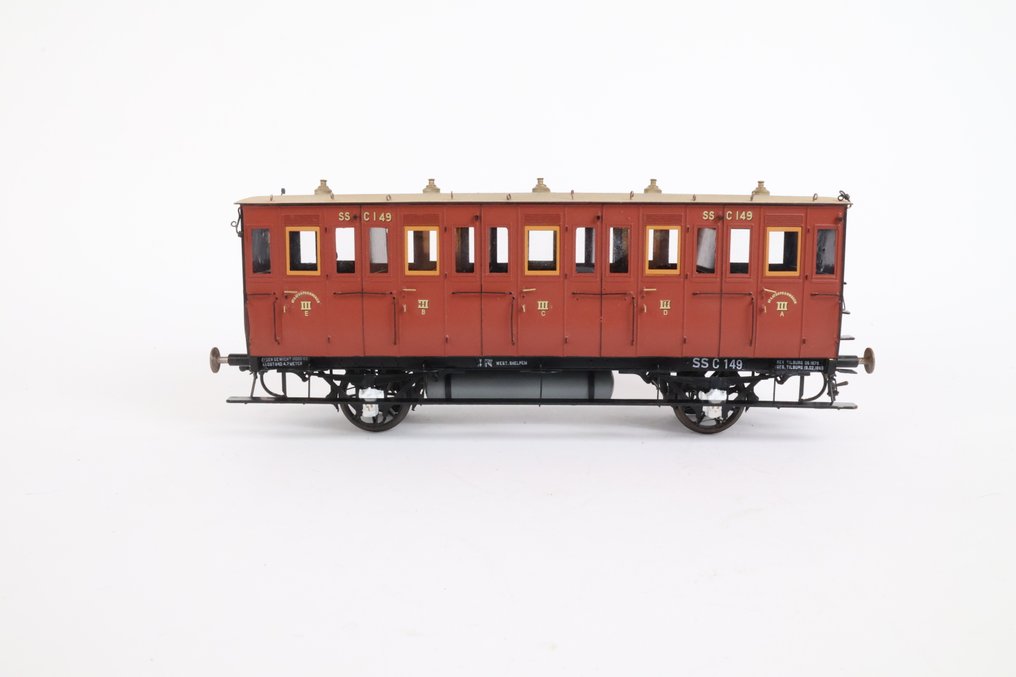 MK Modelbouwstudio's 0轨 - 模型火车客运车厢 (1) - C 87 Coupérijtuig（Messing） - SS #3.2